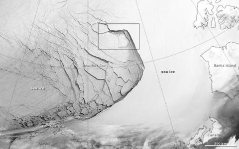 Sea ice break-up Beaufort Sea